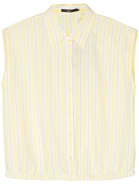 sleeveless striped shirt