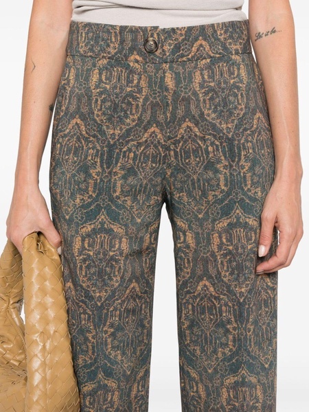 printed trousers