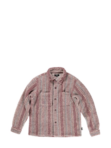 striped sherpa shirt