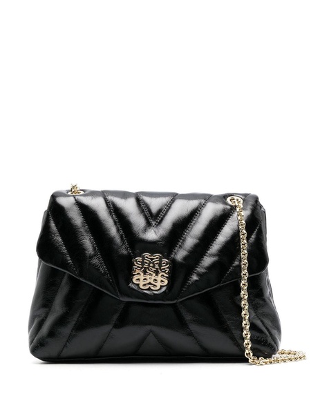 quilted leather shoulder bag