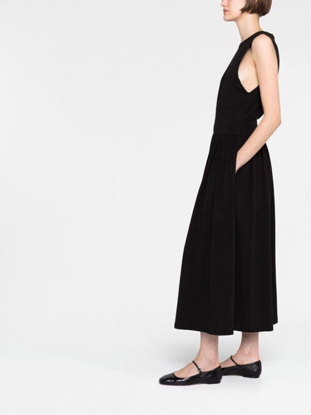 sleeveless cotton midi dress