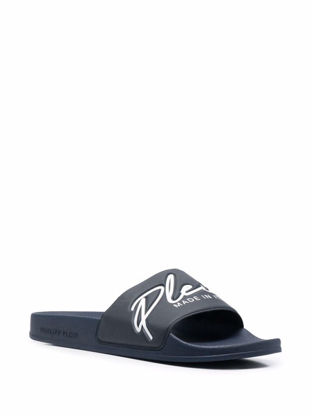 embossed logo slides