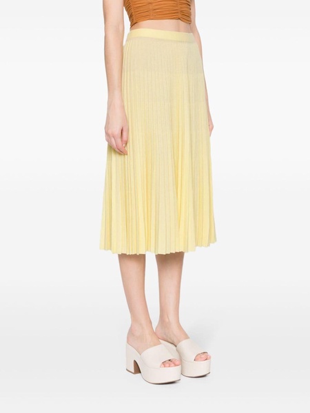 A-line pleated skirt