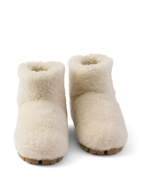 shearling booties