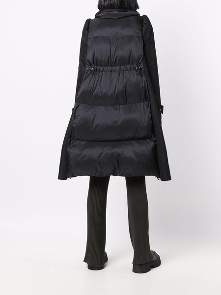 cotton gabardine padded coat