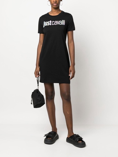 logo print T-shirt dress