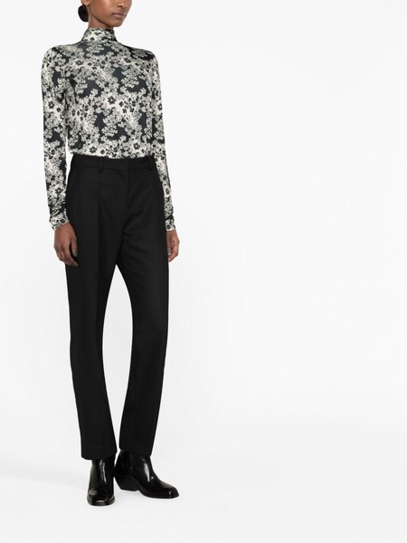 floral-print blouse