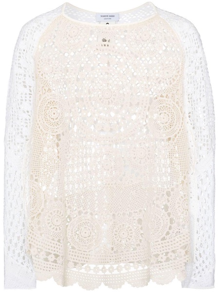 crochet knit jumper