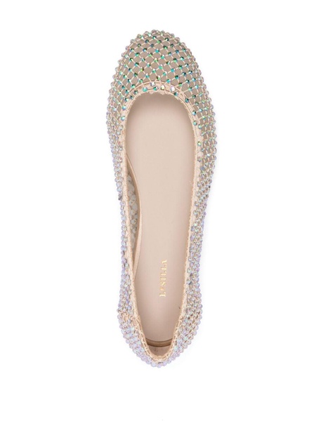 Gilda crystal-embellished ballerina shoes