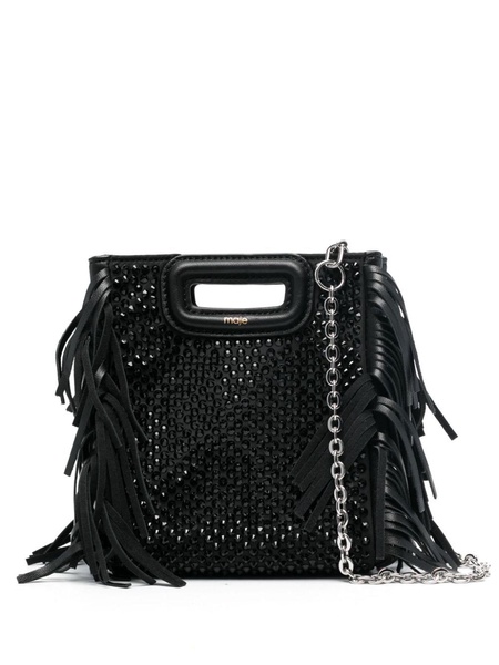 mini rhinestone-embellished tote bag