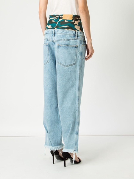 frayed hem jeans