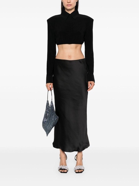 Obie bias-cut midi skirt 