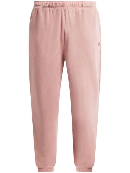 cotton-fleece track pants