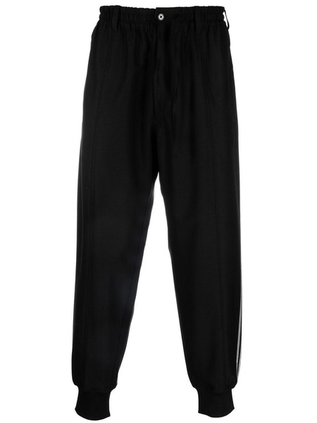 drawstring tapered track pants