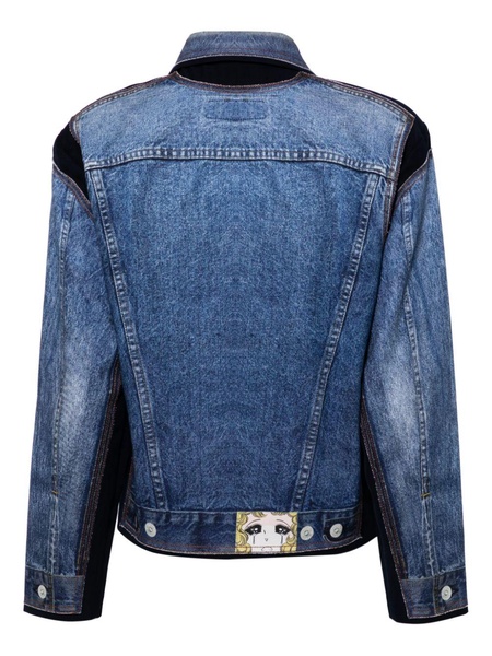 contrasting denim jacket