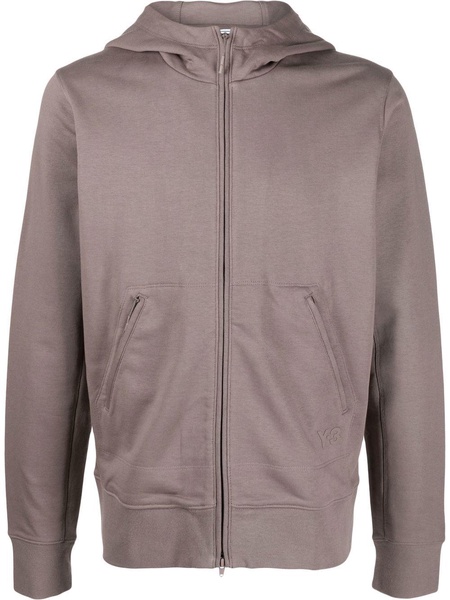 zip-up cotton hoodie