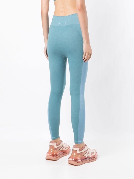 seamless striped performance leggings