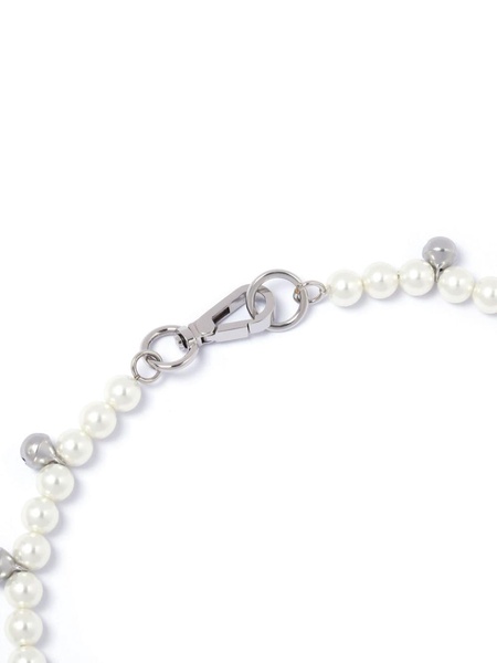 faux-pearl beaded necklace