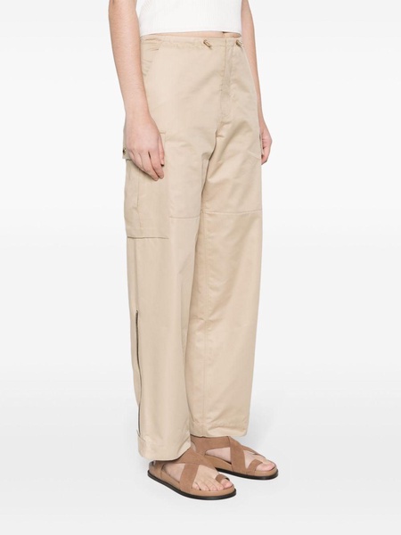 high-waist tapered trousers