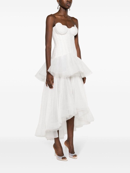 White Gioconda Tiered Dress