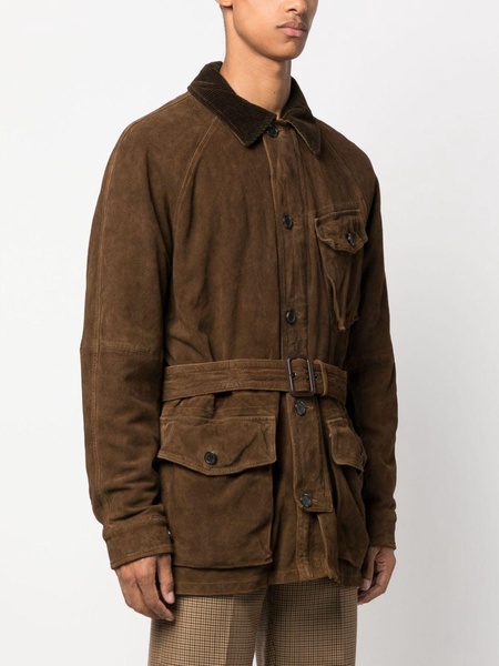 Preston belted suede jacket