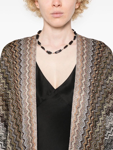 signature zigzag woven cape 