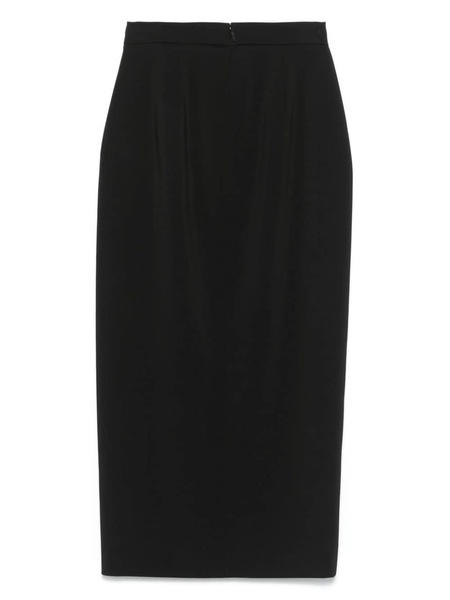 slit-detailed midi skirt