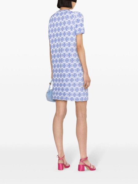 Double T-monogram curly dress