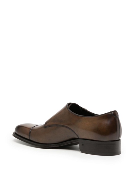 Elkan leather monk shoes