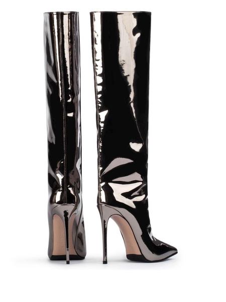 Eva 120mm metallic leather boots