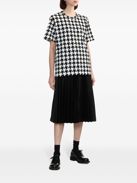 houndstooth cotton T-shirt