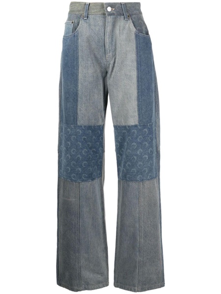 Regenerated straight-leg jeans