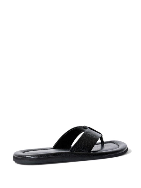 Cooper leather flip flops