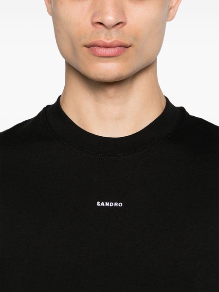 logo-embroidered cotton T-shirt