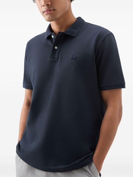 logo-embroidered polo shirt