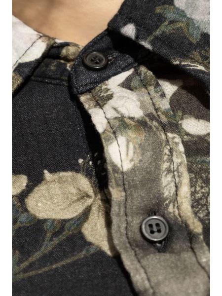 floral-motif shirt