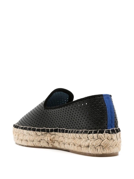 perforated leather espadrilles 