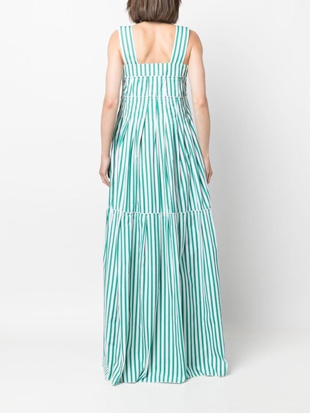 stripe-print maxi dress