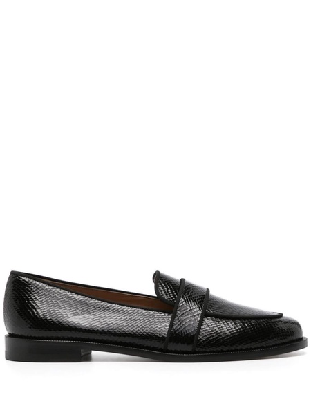 Martin snakeskin-effect loafers