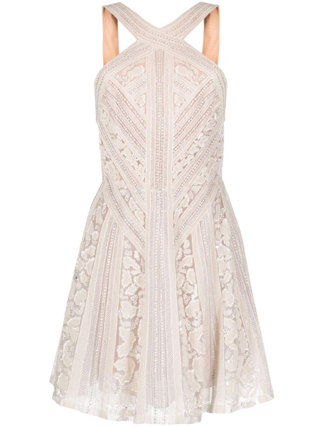 bead-embellished silk dress