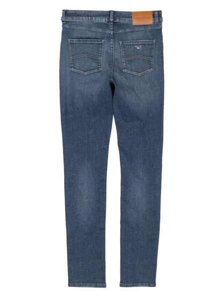 high-waist skinny-fit jeans