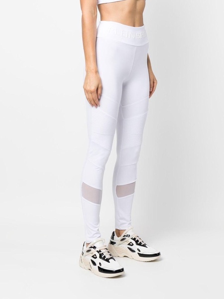 ribbed-panelled jogging leggings