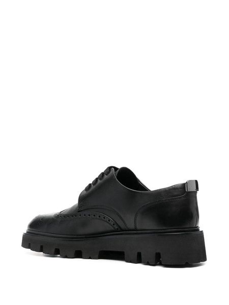 perforated leather brogues