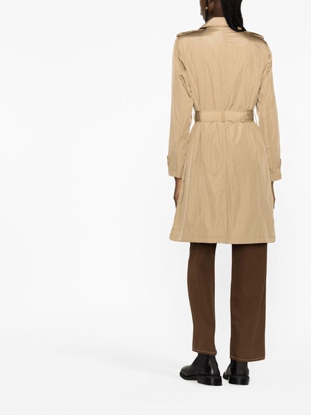 double-breasted trench coat