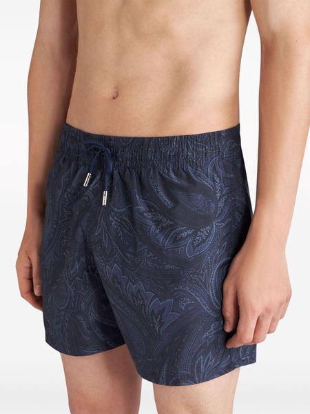 paisley-print swim shorts