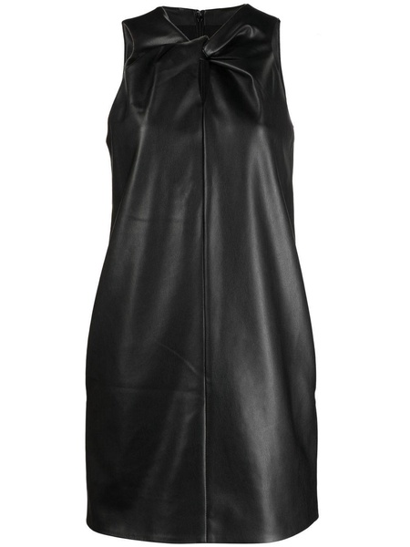 twist-front sleeveless dress