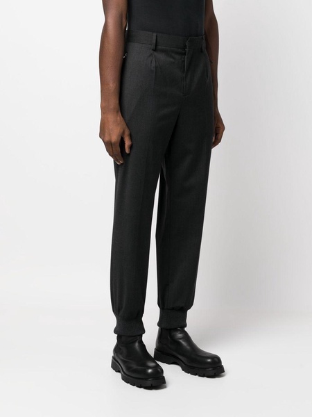 straight-leg tailored trousers