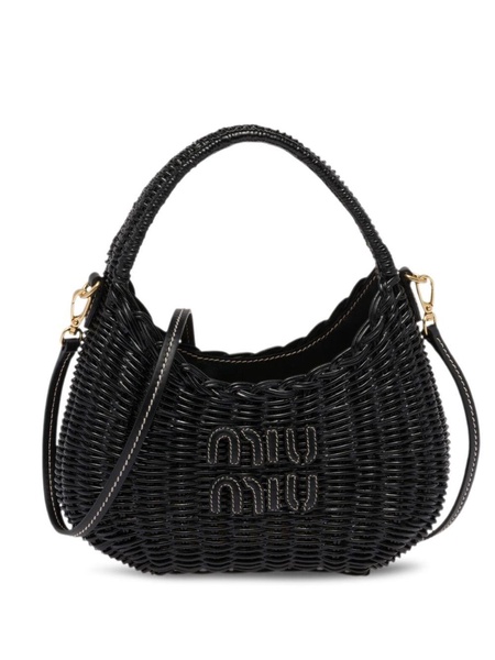 mini Wander wicker shoulder bag