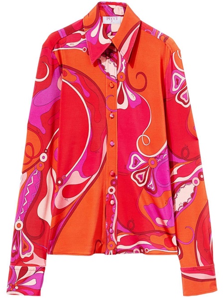 Orchidee-print shirt