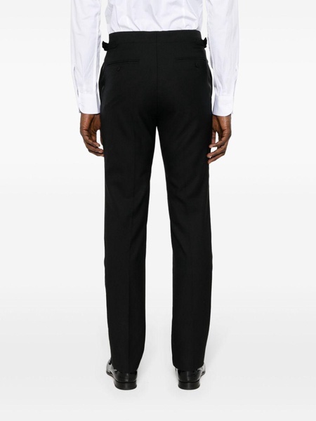 wool-faille tuxedo trousers